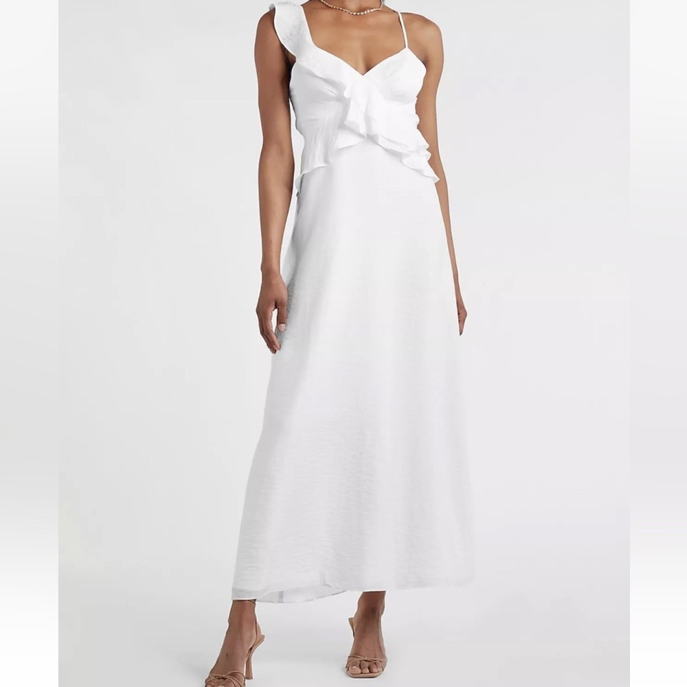 Express NWT white maxi dress XS
